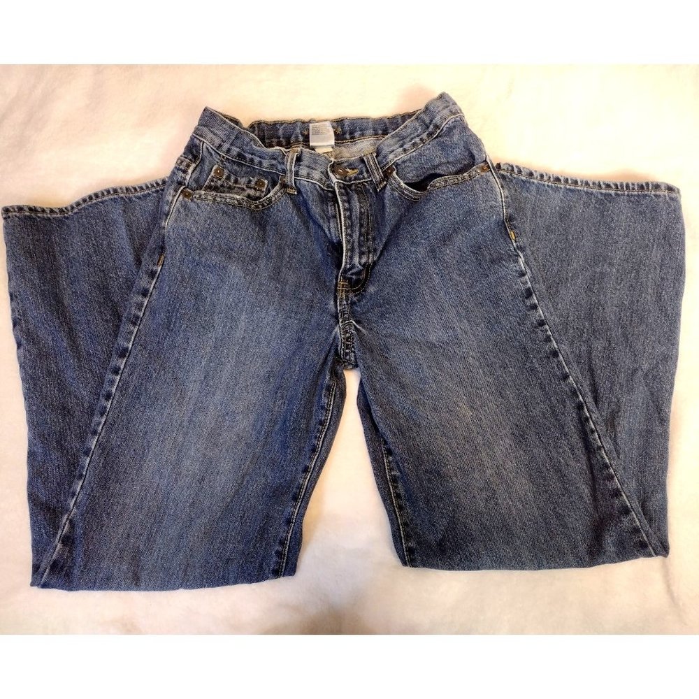 Old Navy Boys 16 regular jeans adjustable waist med wash blue cotton